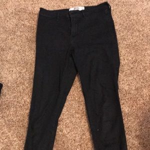 Black skinny high rise jean leggings